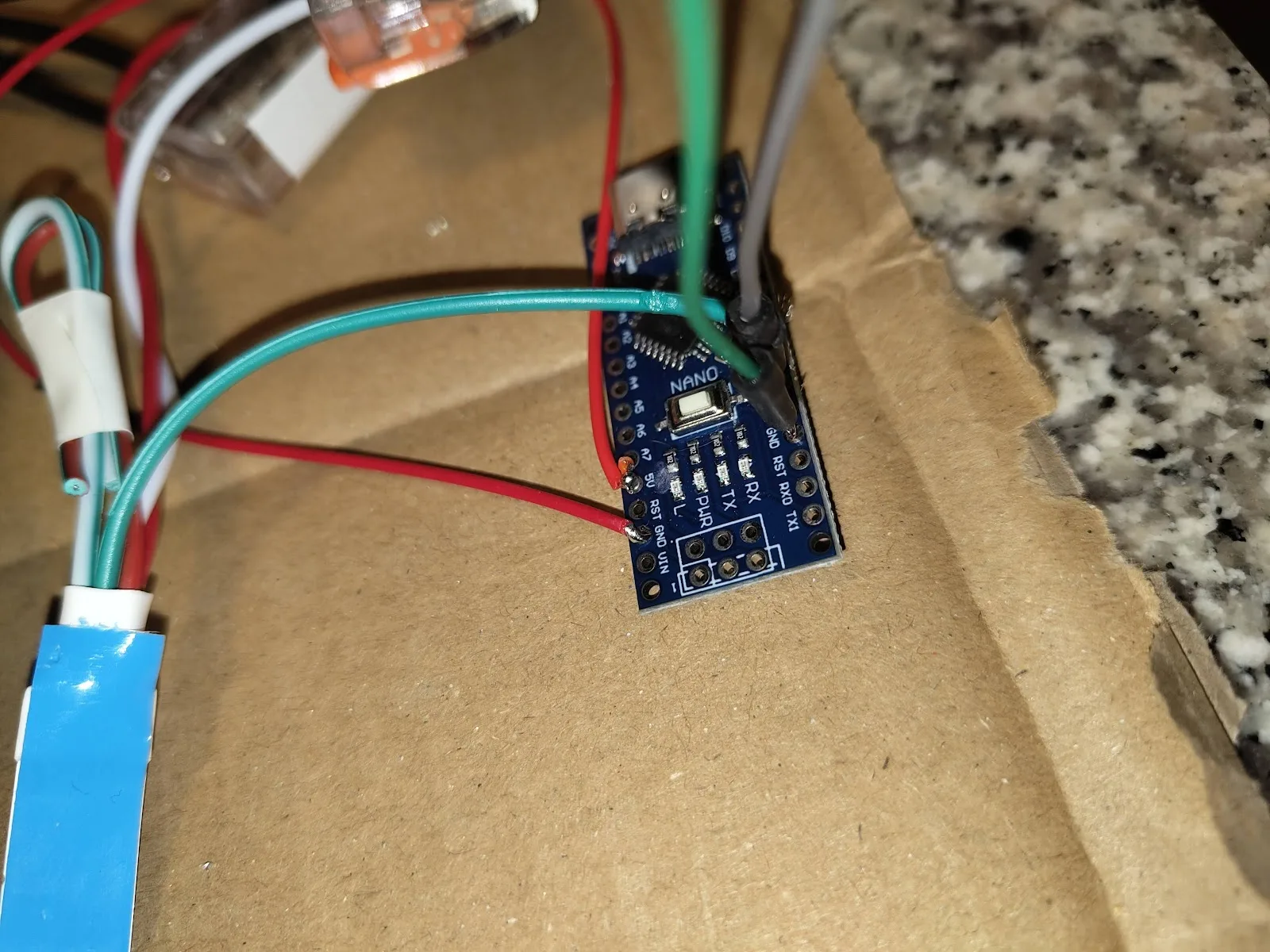 Arduino Nano wiring for the fireplace
